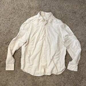 Zara linen button down shirt size S